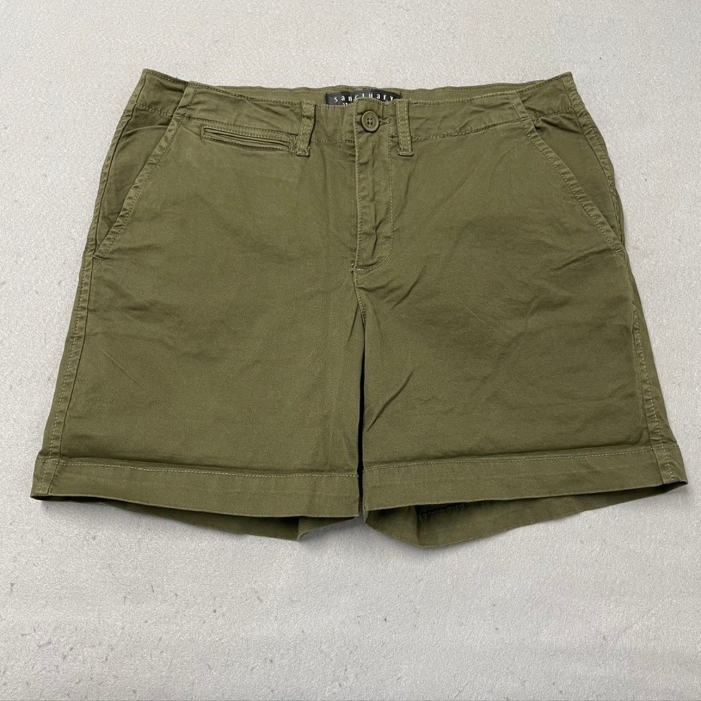 Sanctuary Shorts Women 26 Olive Green Standard Surplus‎ Utility Cotton Preppy